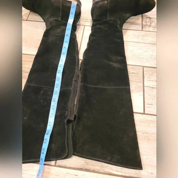 ANNA CORI Crosta Negru black suede over the knee designer luxury boots Wmn's 7.5 - Picture 16 of 16